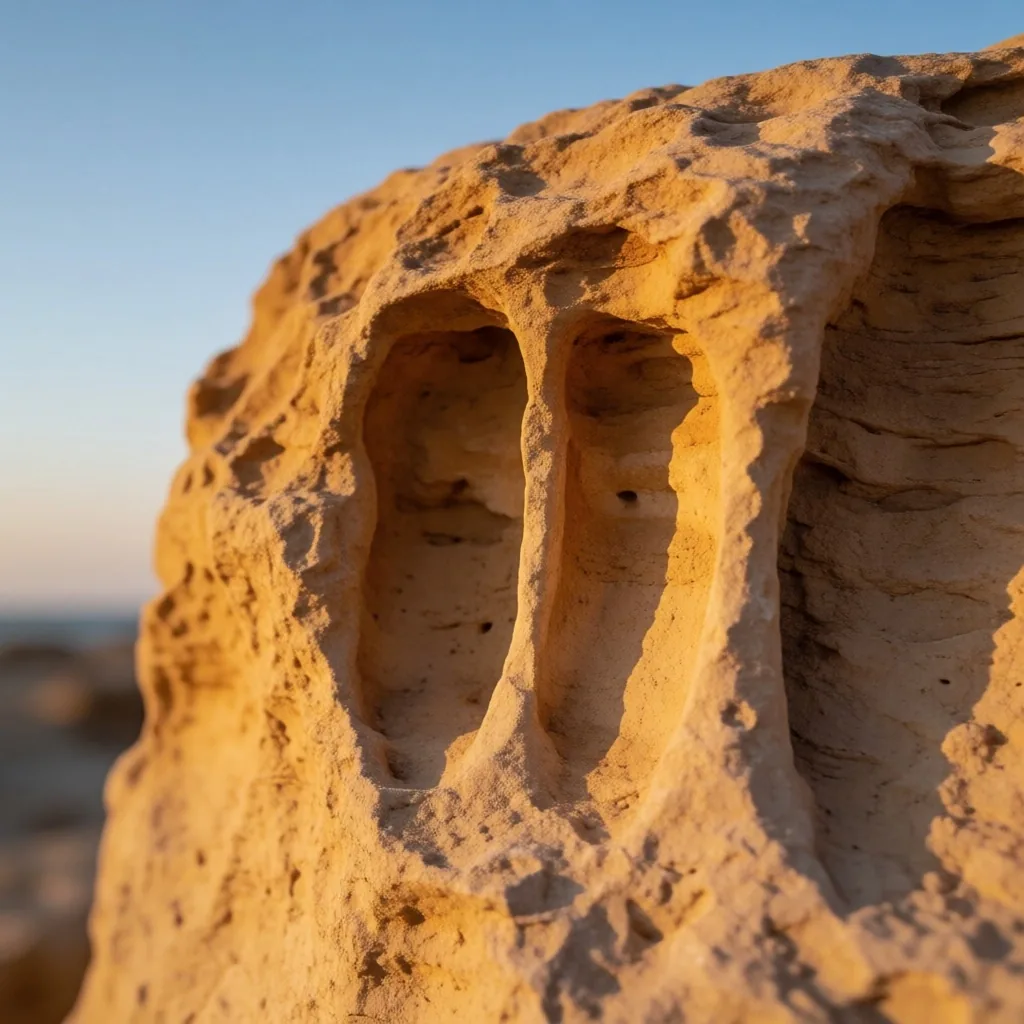 Weathered limestone detail