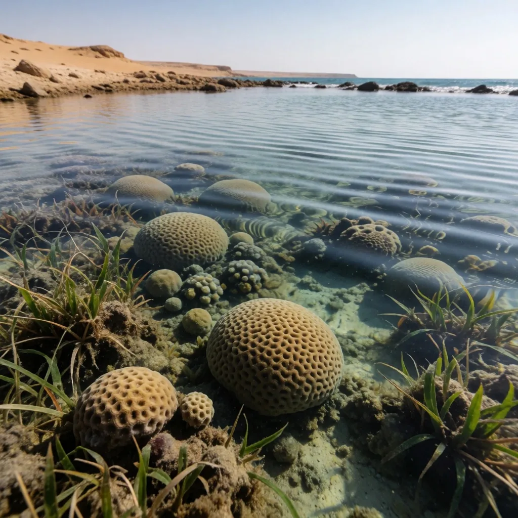 Clear coastal waters with visible reef