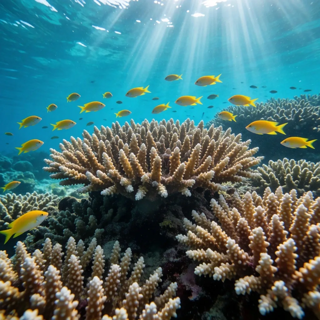 Coral reef with tropical fish